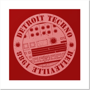 909 Drum Machine Detroit Techno Posters and Art